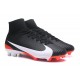 Scarpe da Calcio Nike Mercurial Superfly V FG ACC - Nero Bianco Rosso