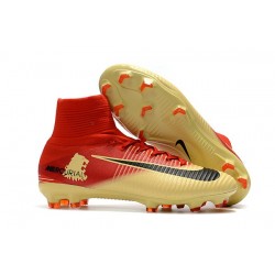 Nike Mercurial Superfly 5 FG Nuove Scarpa da Calcio - Rosso Giallo