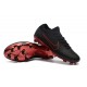 Scarpe Nike Mercurial Vapor Flyknit Ultra FG - Nero Rosso