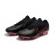 Scarpe Nike Mercurial Vapor Flyknit Ultra FG - Nero Rosso