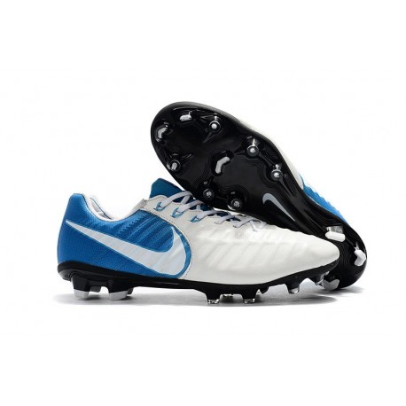 Nike Tiempo Legend 7 FG Scarpa da Calcio Uomo - Bianco Blu