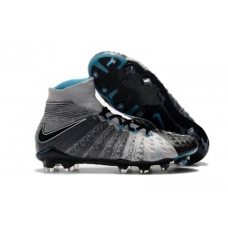 Nike Scarpa Calcio Hypervenom Phantom 3 DF FG Grigio Nero