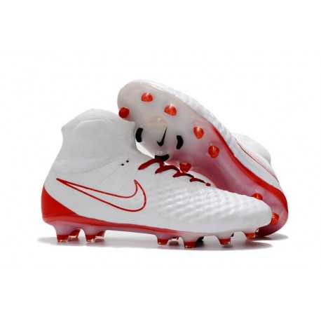 Scarpa Calcio Nuovo 2017 Nike Magista Obra II FG - Bianco Rosso