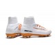 Nike Mercurial Superfly 5 FG Nuove Scarpa da Calcio - Bianco Arancio