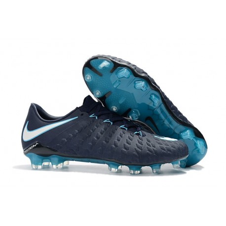 Nike Hypervenom Phantom III Fg Uomo Scarpa - Ciano Bianco