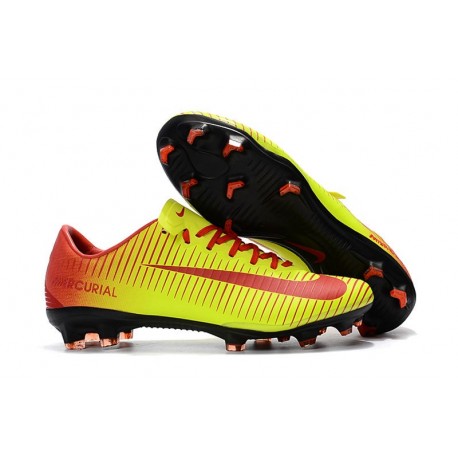 Nike Mercurial Vapor XI FG Nuova Scarpa da Calcio - Giallo Rosso