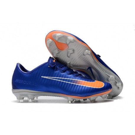 Nike Mercurial Vapor XI FG Nuova Scarpa da Calcio - Blu Arancio