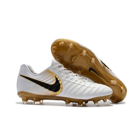 Nike Tiempo Legend 7 FG Scarpa da Calcio Uomo - Bianco Oro