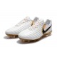 Nike Tiempo Legend 7 FG Scarpa da Calcio Uomo - Bianco Oro