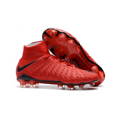 Nike Scarpa Calcio Hypervenom Phantom 3 DF FG Rosso Nero