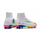 Scarpe Nuovo Nike Mercurial Superfly V FG ACC Bianco Colorato