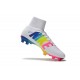 Scarpe Nuovo Nike Mercurial Superfly V FG ACC Bianco Colorato