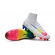 Scarpe Nuovo Nike Mercurial Superfly V FG ACC Bianco Colorato