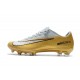 Nike Mercurial Vapor XI FG Nuova Scarpa da Calcio - Oro Bianco