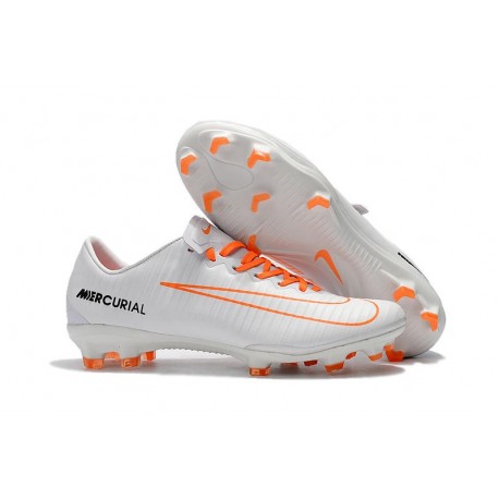 Nike Mercurial Vapor XI FG Nuova Scarpa da Calcio - Bianco Arancio