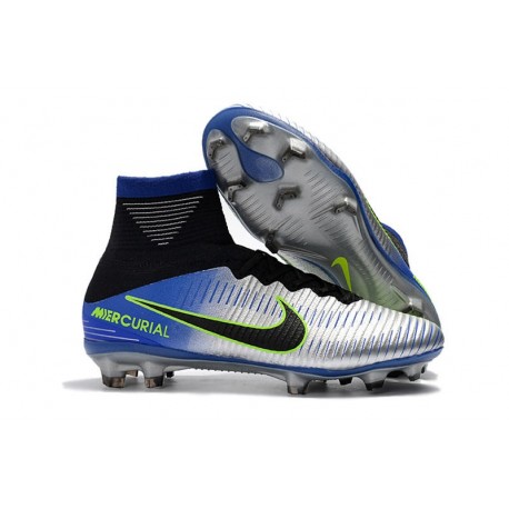 Scarpe Nuovo Neymar Nike Mercurial Superfly V FG ACC Cromo