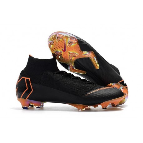 Scarpa da Calcio Nike Mercurial Superfly VI 360 Elite FG Nero Arancio