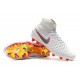 Nike Magista Obra 2 FG Scarpe da Calcio Bianco Grigio Rosso