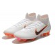 Scarpa da Calcio Nike Mercurial Superfly VI 360 Elite FG Bianco Arancio