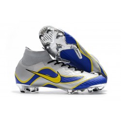 Scarpa da Calcio Nike Mercurial Superfly VI 360 Elite FG Metallico Blu Giallo