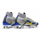 Scarpa da Calcio Nike Mercurial Superfly VI 360 Elite FG Metallico Blu Giallo