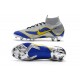 Scarpa da Calcio Nike Mercurial Superfly VI 360 Elite FG Metallico Blu Giallo