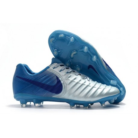 Scarpe Coppa del Mondo 2018 Nike Tiempo Legend 7 FG ACC - Metallico Blu