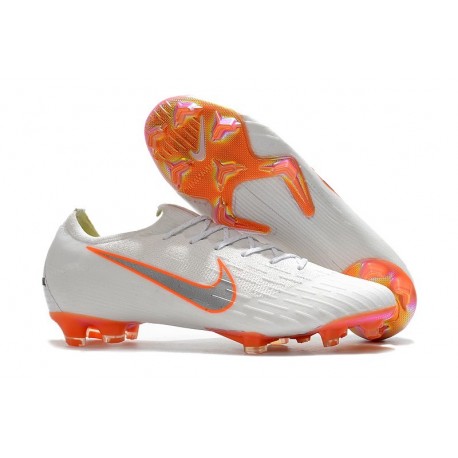 Nike Mercurial Vapor 12 FG Scarpa da Calcio Nuovo 2018 - Bianco Arancio