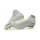 Nike Scarpa Calcio Hypervenom Phantom 3 DF FG Blanco Gris Voltio