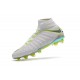 Nike Scarpa Calcio Hypervenom Phantom 3 DF FG Blanco Gris Voltio