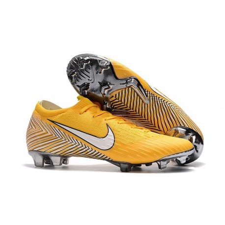 Neymar Nike Mercurial Vapor 12 FG Scarpa da Calcio Nuovo 2018 - Giallo Bianco