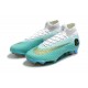 Nike Mercurial Superfly 6 Elite DF CR7 FG Nuovo Scarpe - Bianco Blu Oro