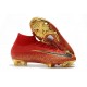 Nike Scarpa Mercurial Superfly 6 Elite DF FG - Rosso Nero Oro