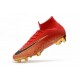 Nike Scarpa Mercurial Superfly 6 Elite DF FG - Rosso Nero Oro