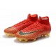 Nike Scarpa Mercurial Superfly 6 Elite DF FG - Rosso Nero Oro