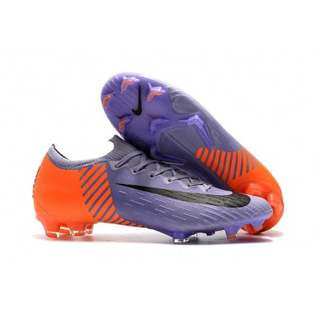 Nike Nuovo Scarpe Mercurial Vapor XII Elite FG - Viola Arancio Nero