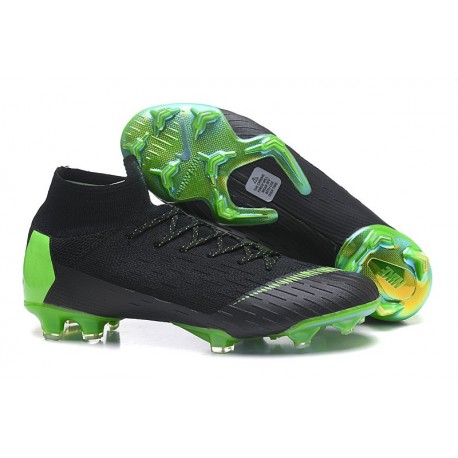 Nike Scarpa Mercurial Superfly 6 Elite DF FG - Nero Verde