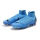 Nike Scarpa Mercurial Superfly 6 Elite DF FG - Blu Nero