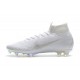 Nike Scarpa Mercurial Superfly 6 Elite DF FG - Bianca