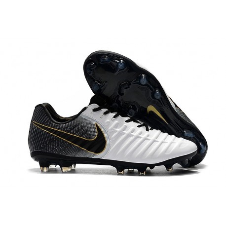 Scarpa Nike Tiempo Legend VII Elite FG ACC - Bianca Nero Oro