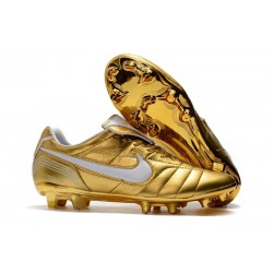 Scarpa Nike Tiempo Legend VII Elite FG ACC - Oro Bianco