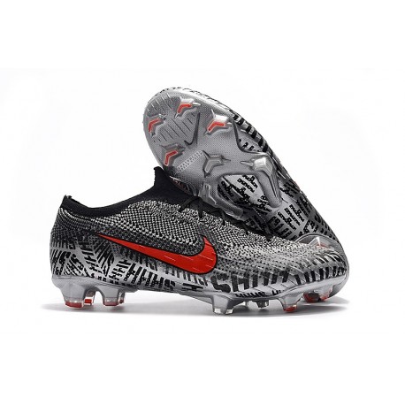 Nike Neymar Mercurial Vapor 12 Elite FG - Nero Bianco Rosso