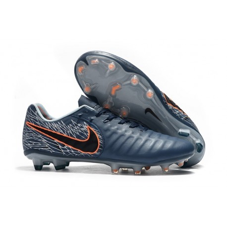 Scarpa Nike Tiempo Legend VII Elite FG ACC - Ciano Nero Arancio