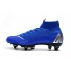 Nike Mercurial Superfly VI Elite Anti-Clog SG-Pro Blu Argento