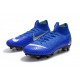 Nike Mercurial Superfly VI Elite Anti-Clog SG-Pro Blu Argento