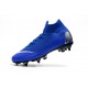 Nike Mercurial Superfly VI Elite Anti-Clog SG-Pro Blu Argento