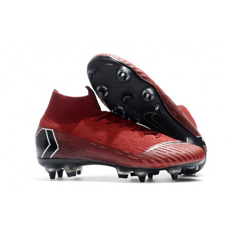 Nike Mercurial Superfly VI Elite Anti-Clog SG-Pro Rosso Negro