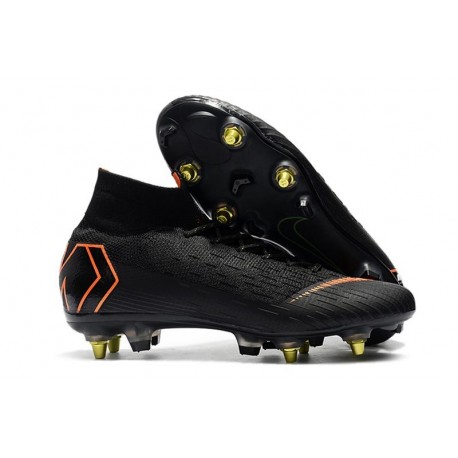 Nike Mercurial Superfly VI Elite Anti-Clog SG-Pro Nero Arancio