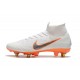 Nike Mercurial Superfly VI Elite Anti-Clog SG-Pro Bianco Arancio