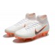 Nike Mercurial Superfly VI Elite Anti-Clog SG-Pro Bianco Arancio